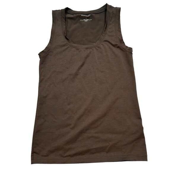 Ladies Banana Republic Brand Brown Scoop Neck Tank Top Size Small - Picture 2 of 8